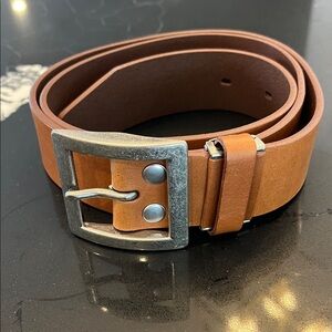 Classic Tan Leather Belt